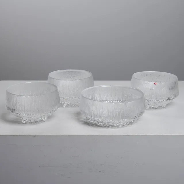 TAPIO WIRKKALA. "Ultima Thule", skålar, 4 st, Iittala, Finland.
