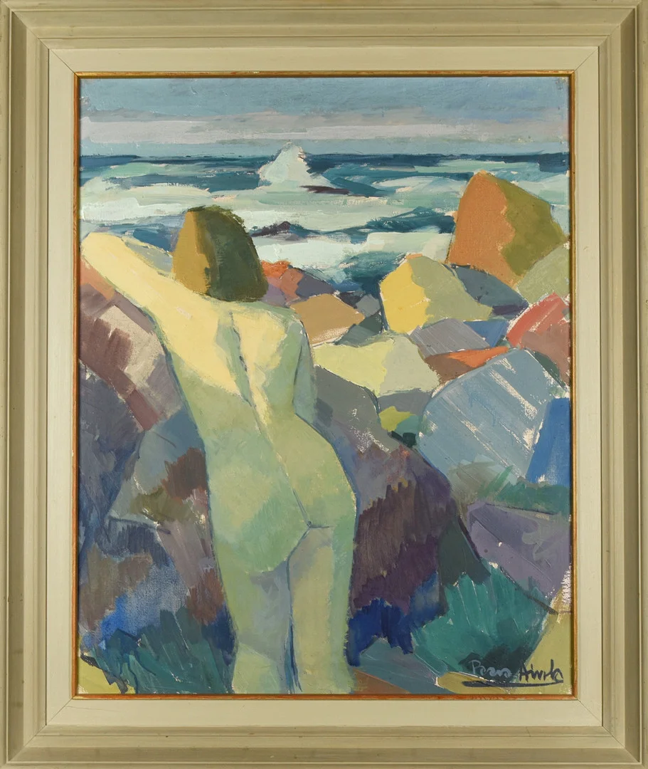 PAAVO AIROLA. Olja på duk, "Aftonsol" Signerad 1900-tal. — Paintings — Norrlands Auktionsverk