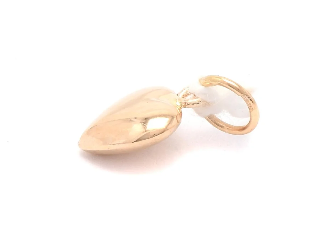 Hänge 18K 0,3g, höjd: 12mm, bredd: 8mm, hjärta, ihåligt — Smycken/Hänge — Kaplans