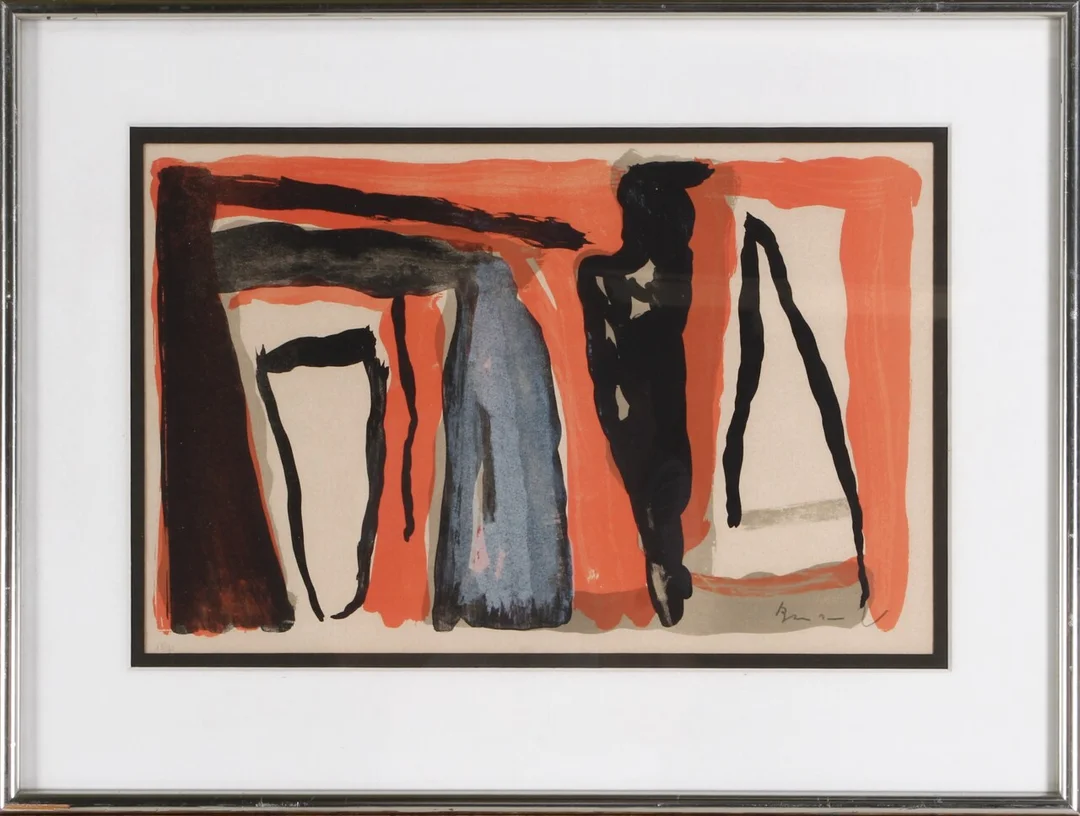 Bram Van Velde. Abstract composition — Paintings and sculptures/Prints and photography — Lauritz