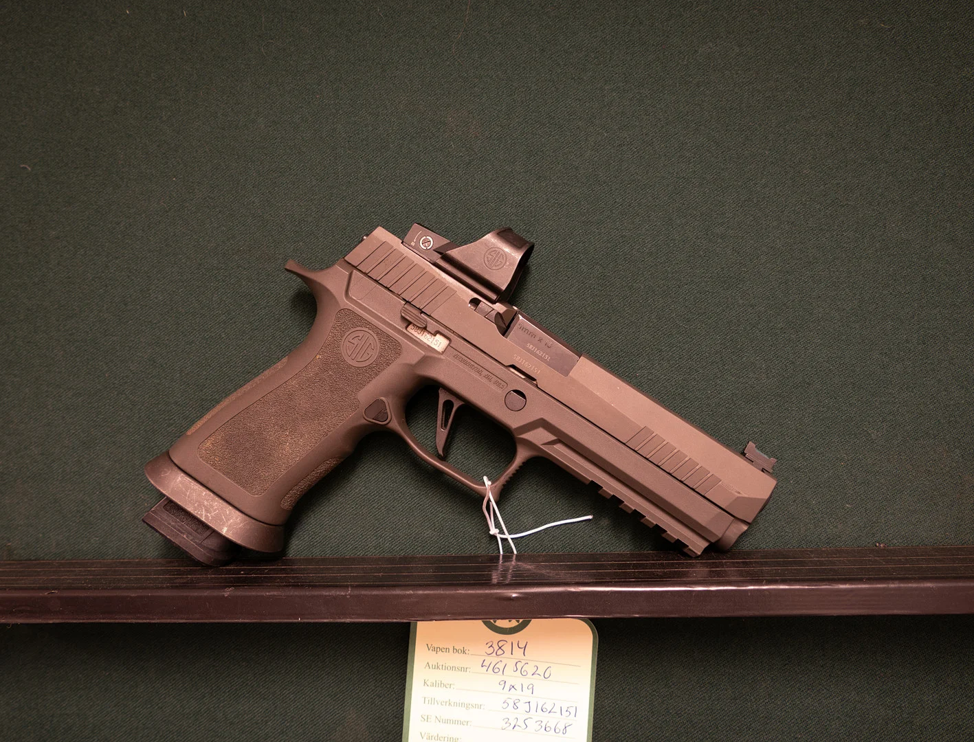 Sig-Sauer Mod. P320 x-five Legion Kal. 9x19 Tillv.Nr: 58J162151 SE3253668. — Pistols — Mauritz Widforss