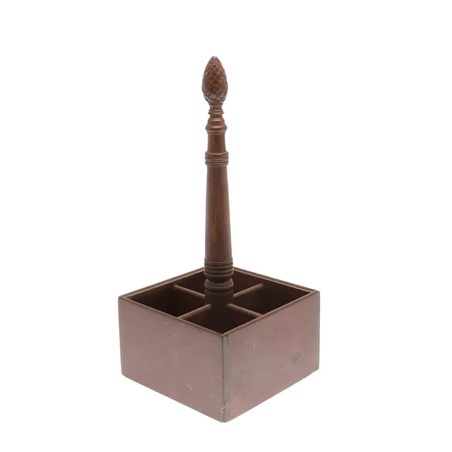 A REGENCY STYLE MAHOGANY WINE CARRIER.
