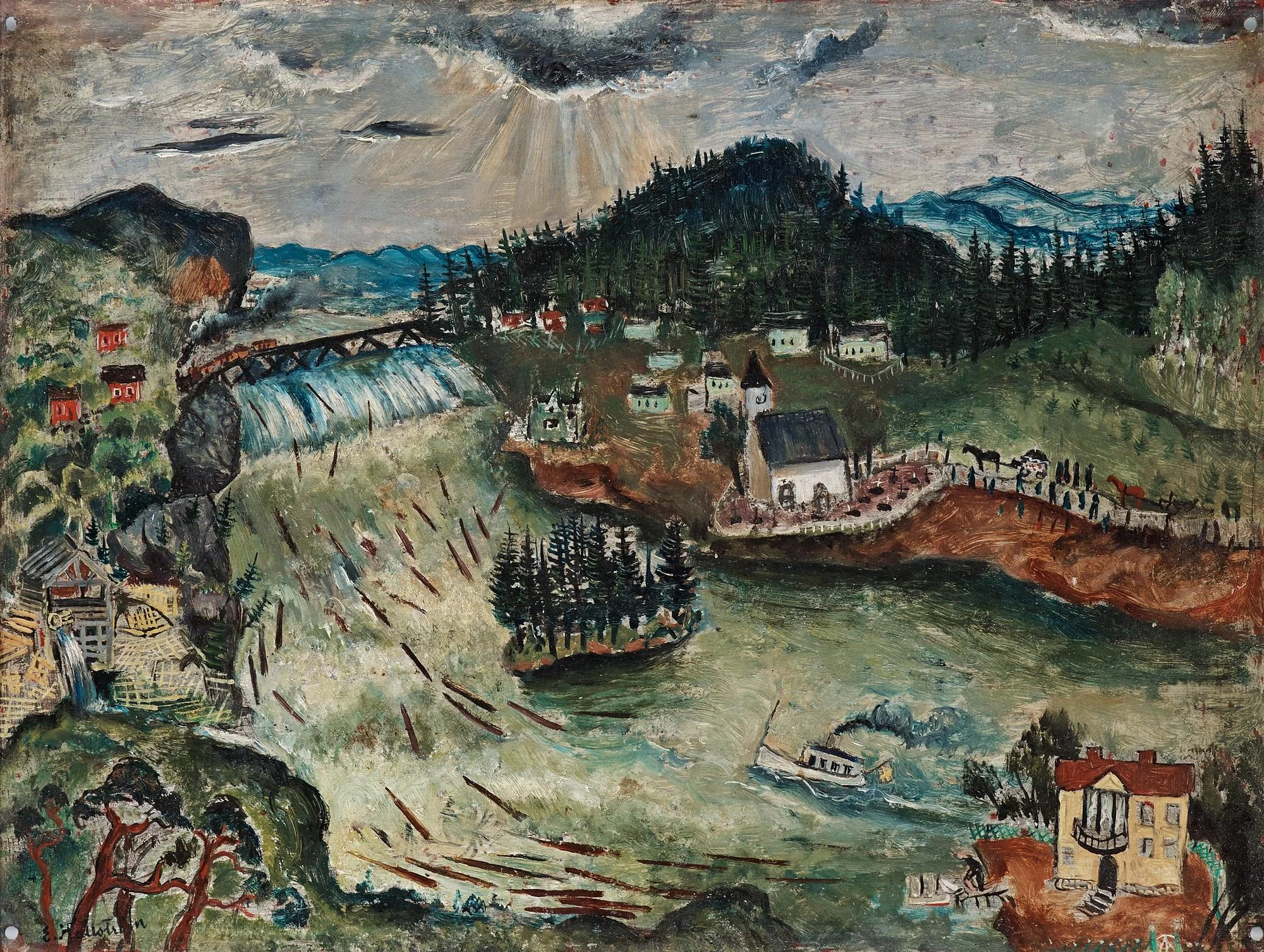 Eric Hallström, "Ramselesjön". — Bukowskis