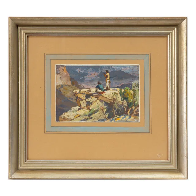 CARL OSCAR BORG. Gouache på papper.