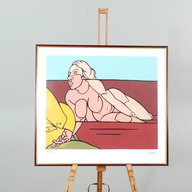 VALERIO ADAMI, Färglitografi, signerad och numrerad 193/250.