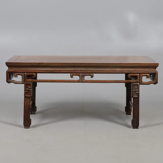 A CHINESE HUANGHUALI LOW COFFEE TABLE.