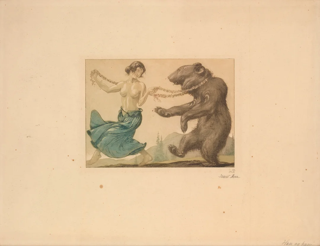 Moe, Louis — "Hun og han" 1904 — Kunst/Grafikk — Blomqvist