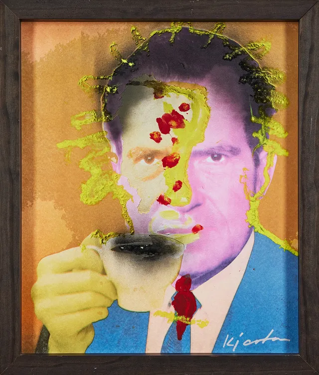 KJARTAN SLETTERMARK. Nixon, mixed media.