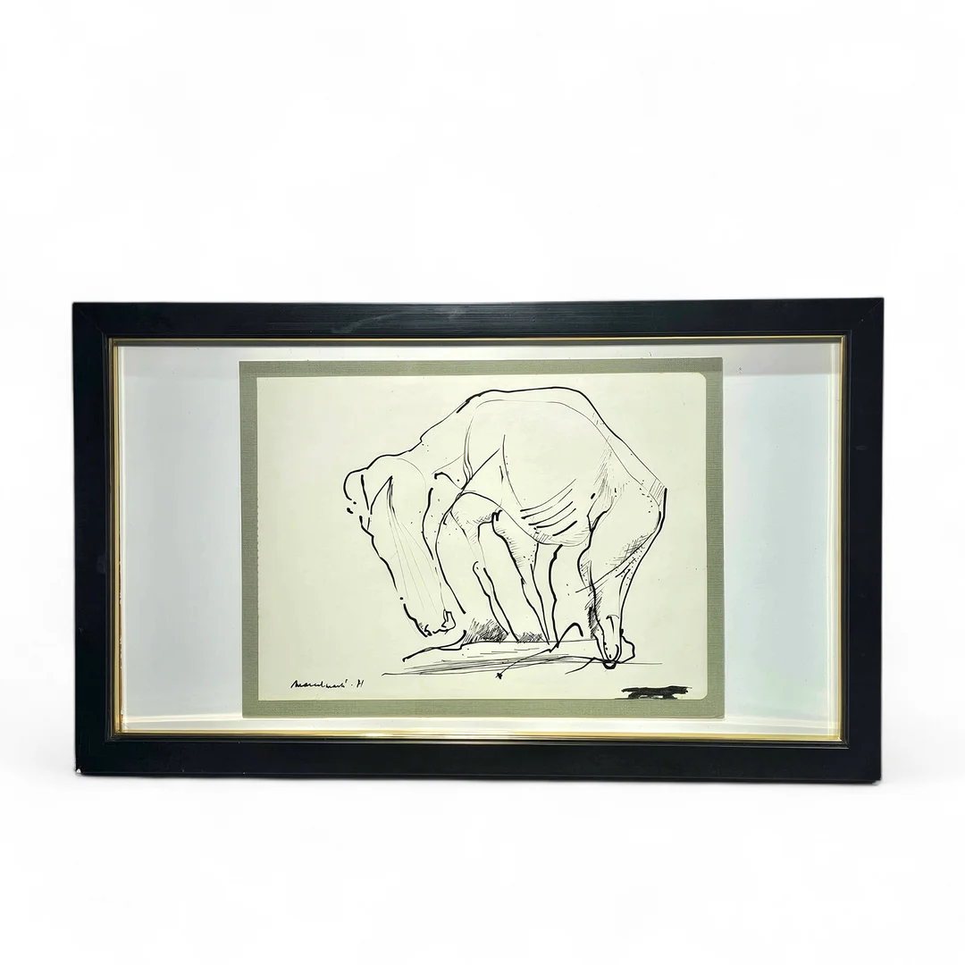 MARCEL MARTÍ BÁDENES. Sin título, dibujo a tinta sobre papel. Firmado y fechado en el 71. — Drawings — Arce Auctions
