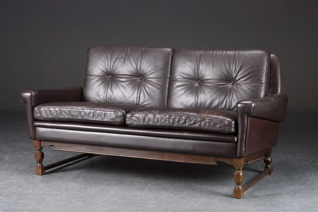 Svend Skipper. To-pers. sofa, læder — Furniture/Lounge suites, sofas — Lauritz