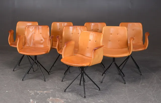 Bent Hansen. A set of eight armchairs, model Primum (8)