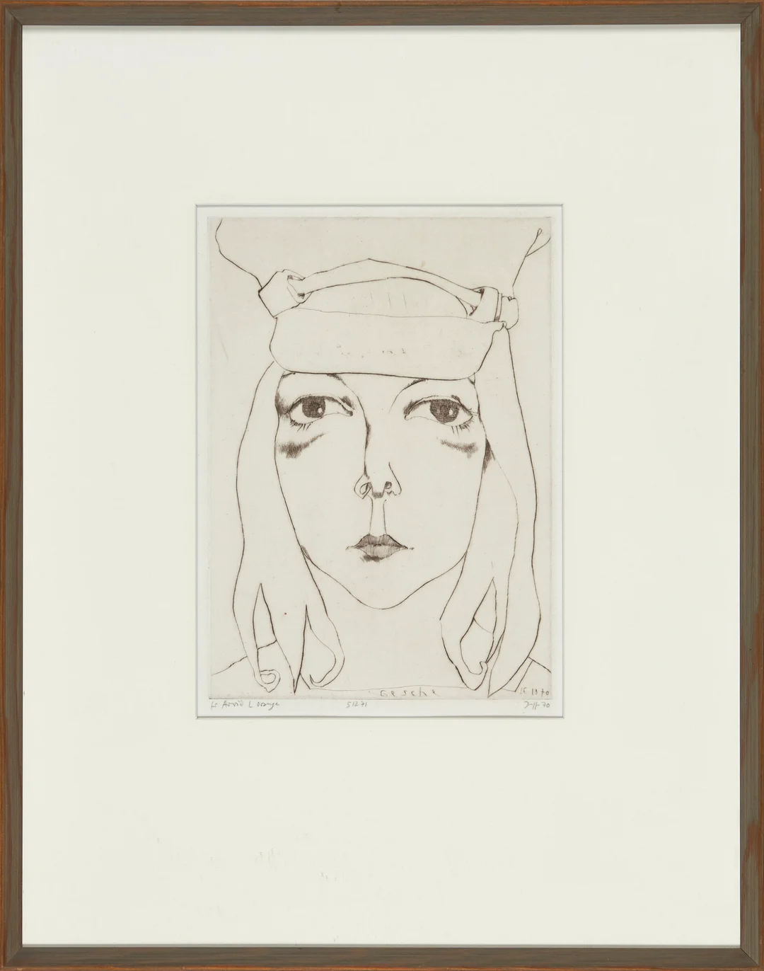 Janssen, Horst — "Gesche" 1970 — Kunst/Grafikk — Blomqvist