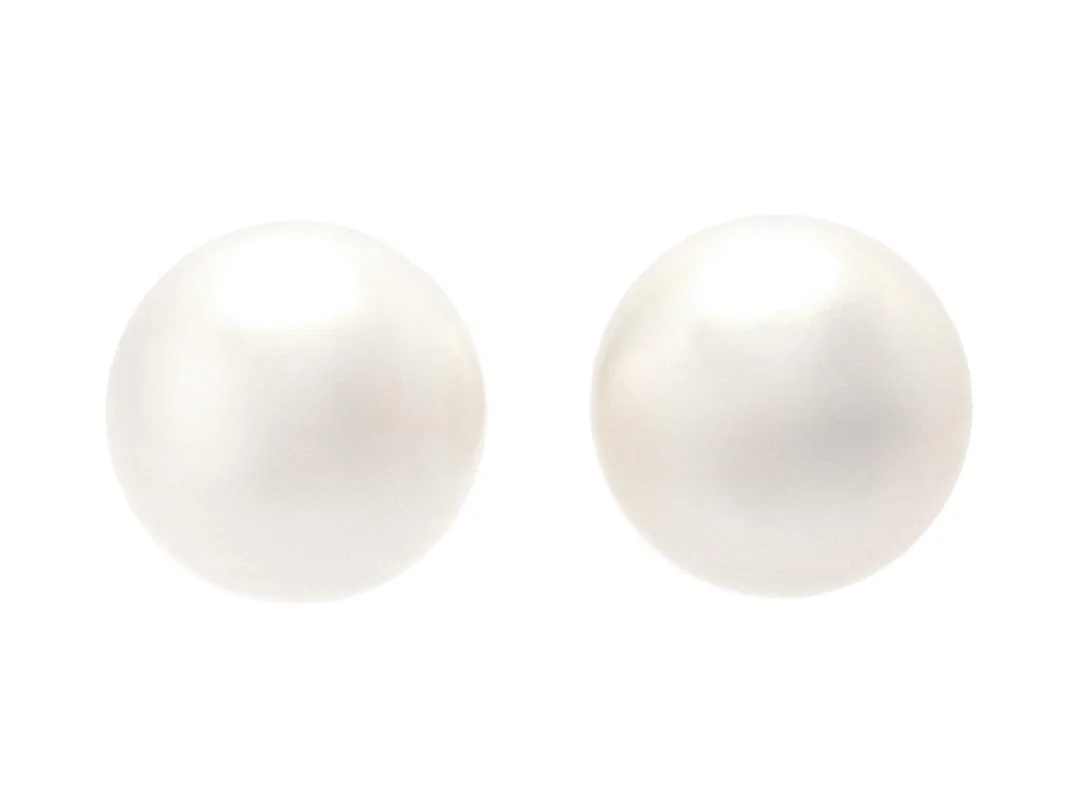PÄRLÖRHÄNGEN, guldpläterade, odlade sötvattenspärlor ca 11 mm, stift, vikt 3,5 g. — Smycken/Pärlörhängen — Kaplans