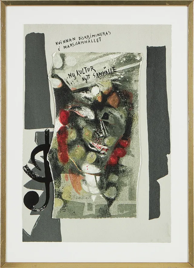 SIRI DERKERT (1888-1973). "Kvinnan diskrimineras i manssamhället . Ny kultur, nytt samhälle", 39/50.