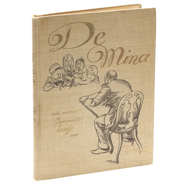 CARL LARSSON, BOK, inbunden, De Mina & annat gammalt krafs av CL, 2:a upplaga 1919.