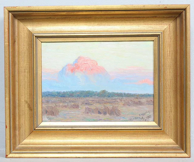ERIK TRYGGELIN (1878-1962). (bk) 'Skymning', Öl auf Hartfaser, signiert. Schweden, (1927).