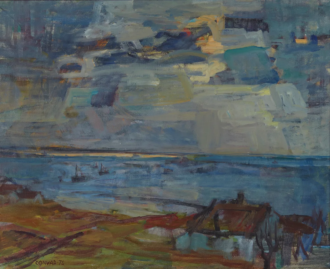 Convad, Annalise — "Fra Årsland (Jæren 1975)" 1975 — Kunst/Maleri — Blomqvist