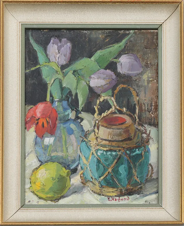 ELIN HÖGLUND. olja på duk, signerad,1941.
