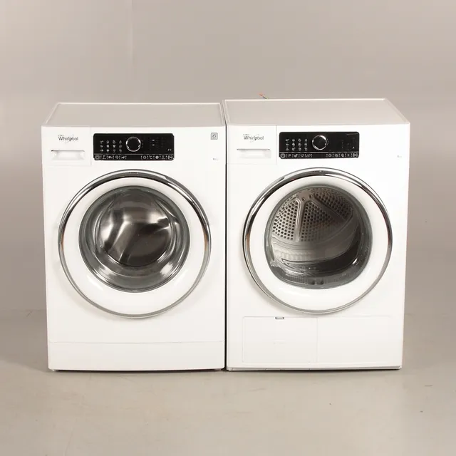 TVÄTTMASKIN samt TORKTUMLARE, Whirlpool, 6 sense.