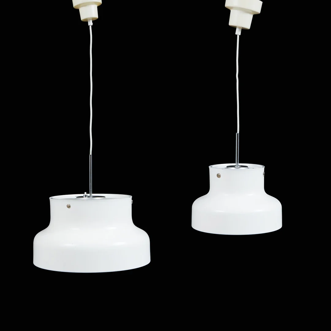 ANDERS PEHRSON. Taklampor, 2 st, "Bumling", Ateljé Lyktan. — Ceiling lights — Göteborgs Auktionsverk
