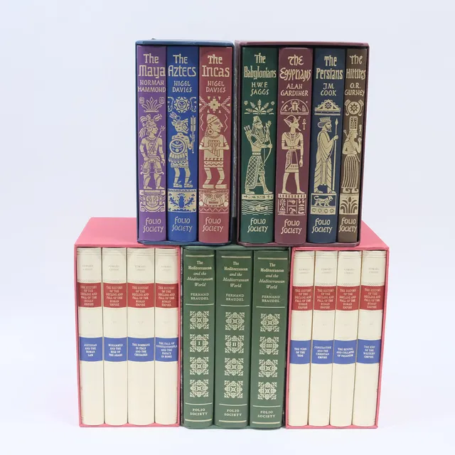 FOLIO SOCIETY, 18 BAND, ENGELSKTEXT.