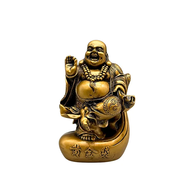 BUDDHA STATUETTE AUS CHINA, GEMARKT.