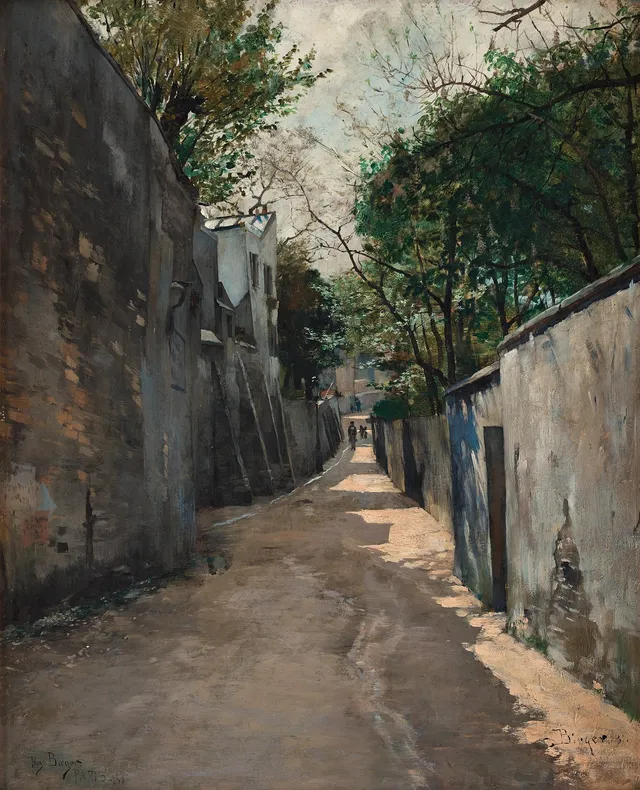 Hugo Birger, Solbelyst gränd, Paris.