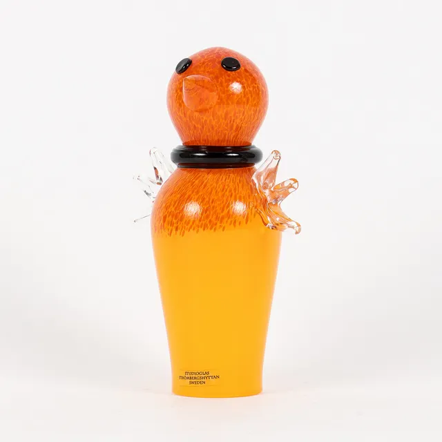 ANNA ÖRNBERG. Figurin, "Flax". konstglas, Strömbergshyttan.