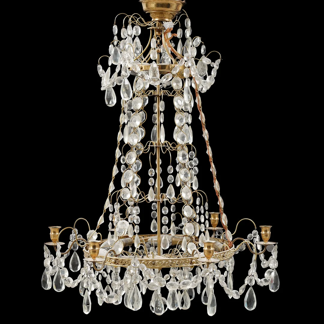 LJUSKRONA, Hagamodell, 1900-talets andra hälft. — Chandeliers — Göteborgs Auktionsverk
