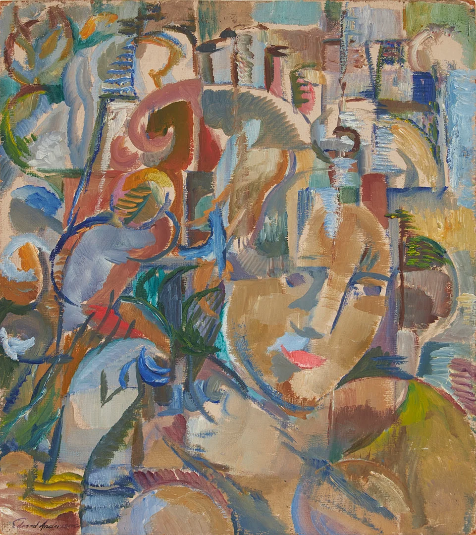 EDVARD ANDERSSON (1891-1967). Porträtt. — Paintings — Stockholms Auktionsverk Magasin 5