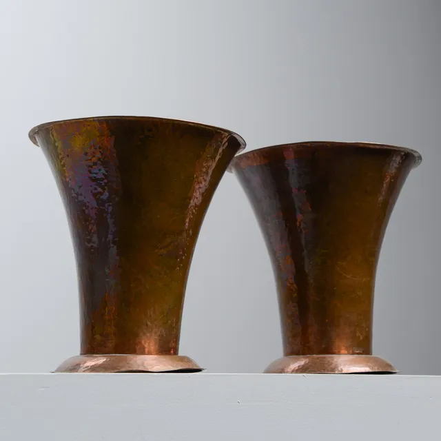 VAS, 2 st, koppar, 1800/1900-tal.