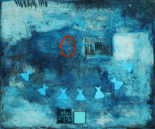 Untitled, 1998. Signed on the reverse with dating. Oil on canvas. 85×100 cm.