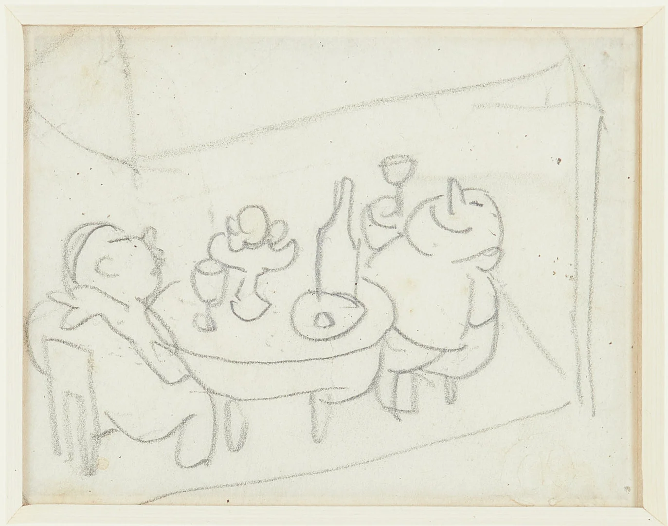 CARL KYLBERG. Figurkomposition, blyerts, präglad monogramstämpel CK. — Drawings — Stockholms Auktionsverk Sickla