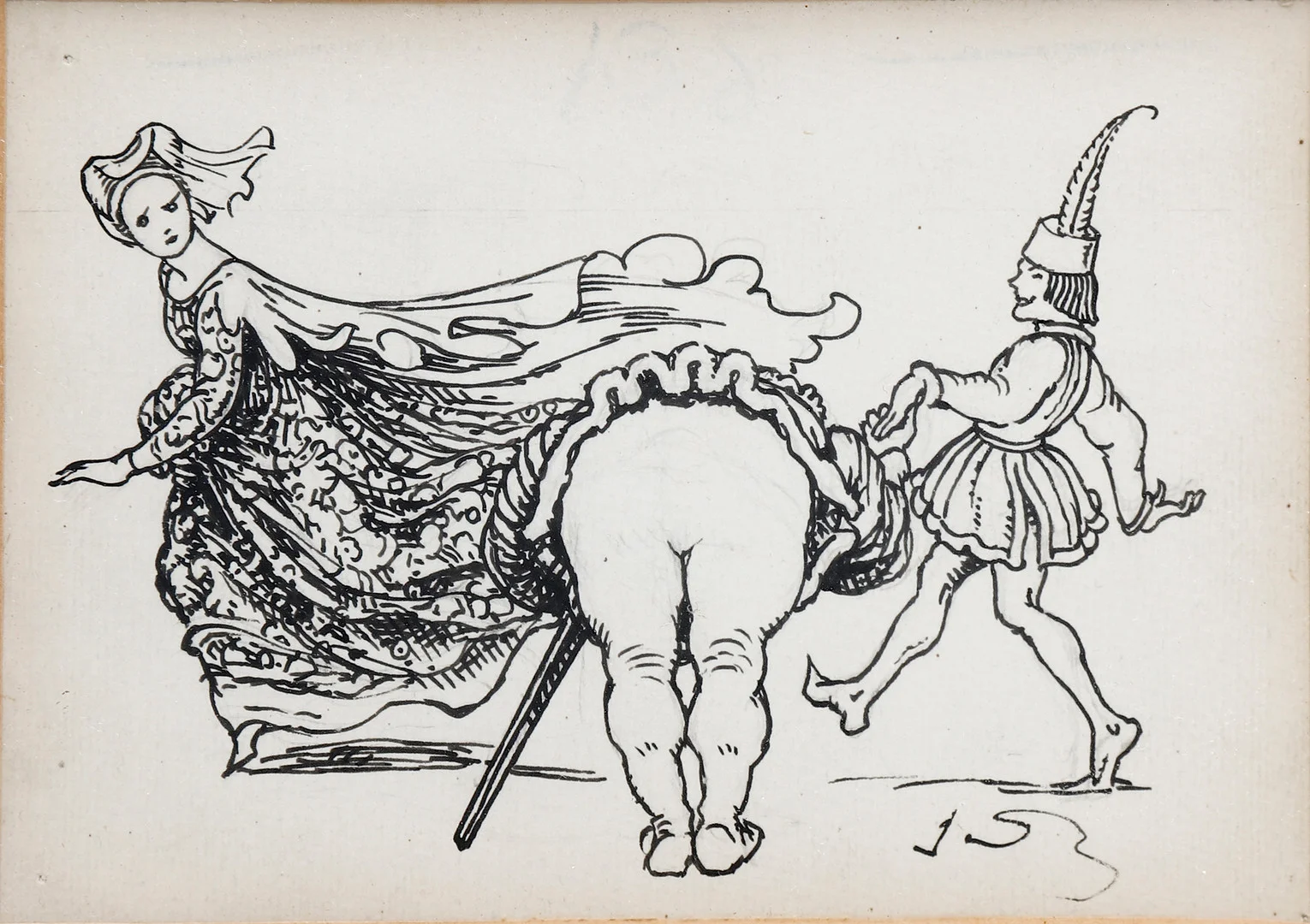 JOAN JUNCEDA. "La reverència". — Drawings — Balclis