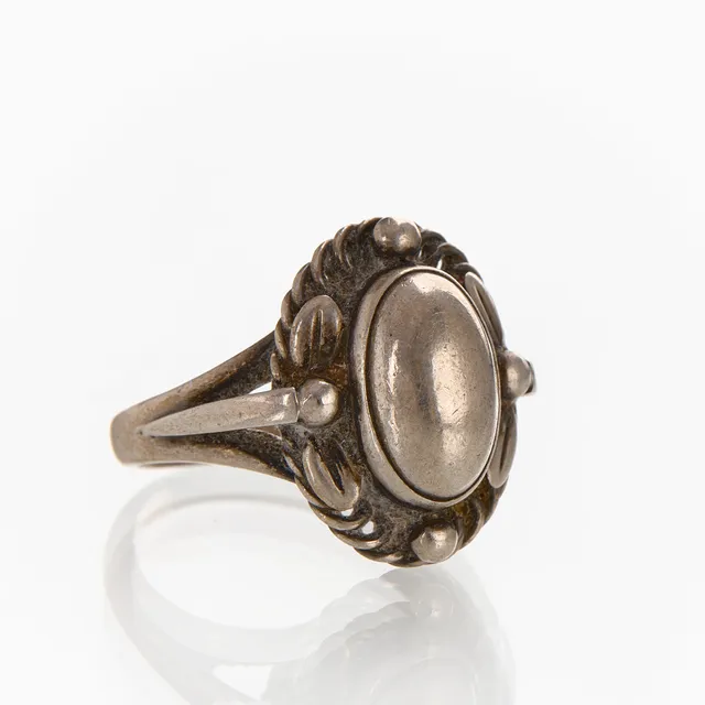 GEORG JENSEN. Ring, "Moonlight blossom", sterlingsilver, Danmark, 1930-/1940-tal.