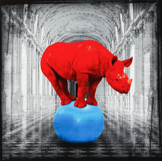 LARS TUNEBO. "Havin a ball", pigment print, signerad och num rerad I/L.