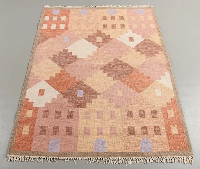 NILS NILSSON. Matta Rölakan, 202x140 cm.