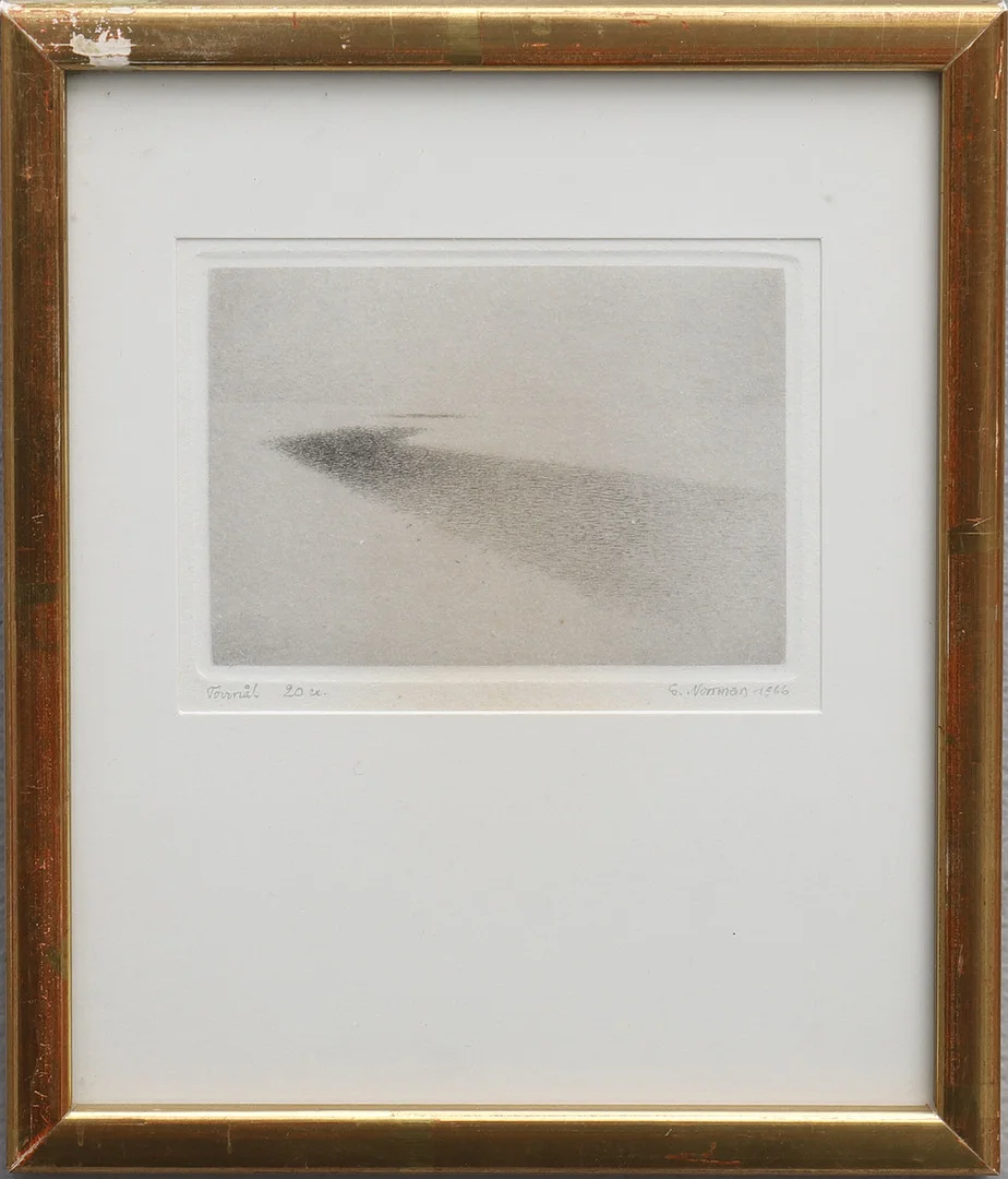 GUNNAR NORRMAN. STRANDBILD. — Engravings & Prints — Crafoord Auktioner Lund
