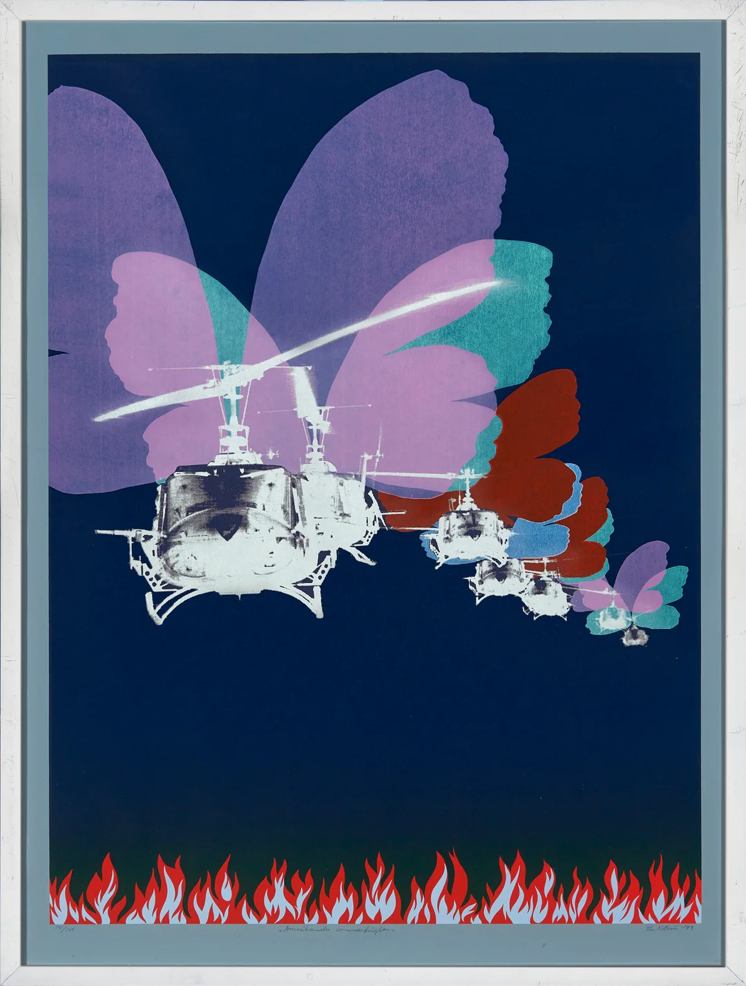 Kleiva, Per — "Amerikanske sommerfuglar" 1971 — Kunst/Grafikk — Blomqvist