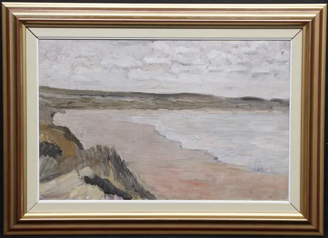 LOUIS BASTIN. TILLSKRIVEN. Landskap. Olja på duk, otydligt signerad.