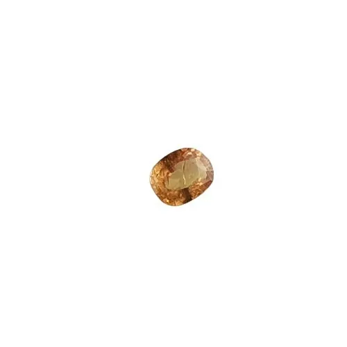 - Loser Saphir – 0,63 ct, orange-braun, Ovalschliff, Zertifikat.