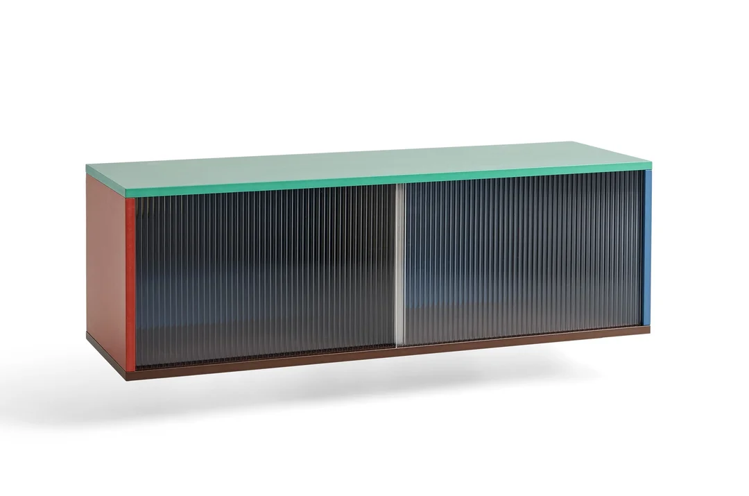 Muller Van Severen for HAY. Wall-mounted cabinet module with glass door, Colour Cabinet Multi, 120 cm — Furniture/Cabinets, chests of drawers — Lauritz