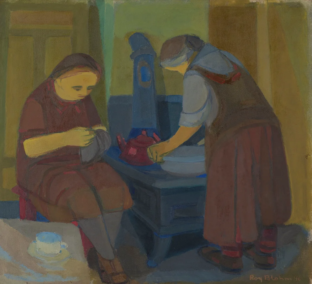 Blohm, Roy — "I kjøkkenet" 1946 — Kunst/Maleri — Blomqvist