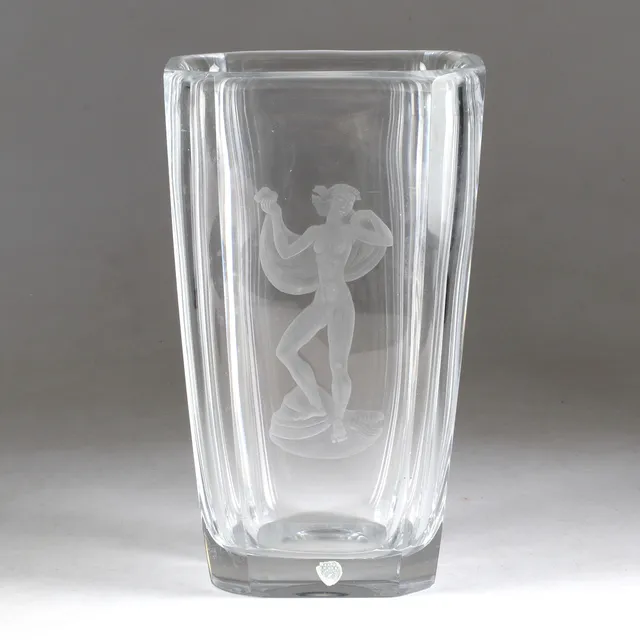 SVEN PALMQVIST. Vas, glas, Orrefors.
