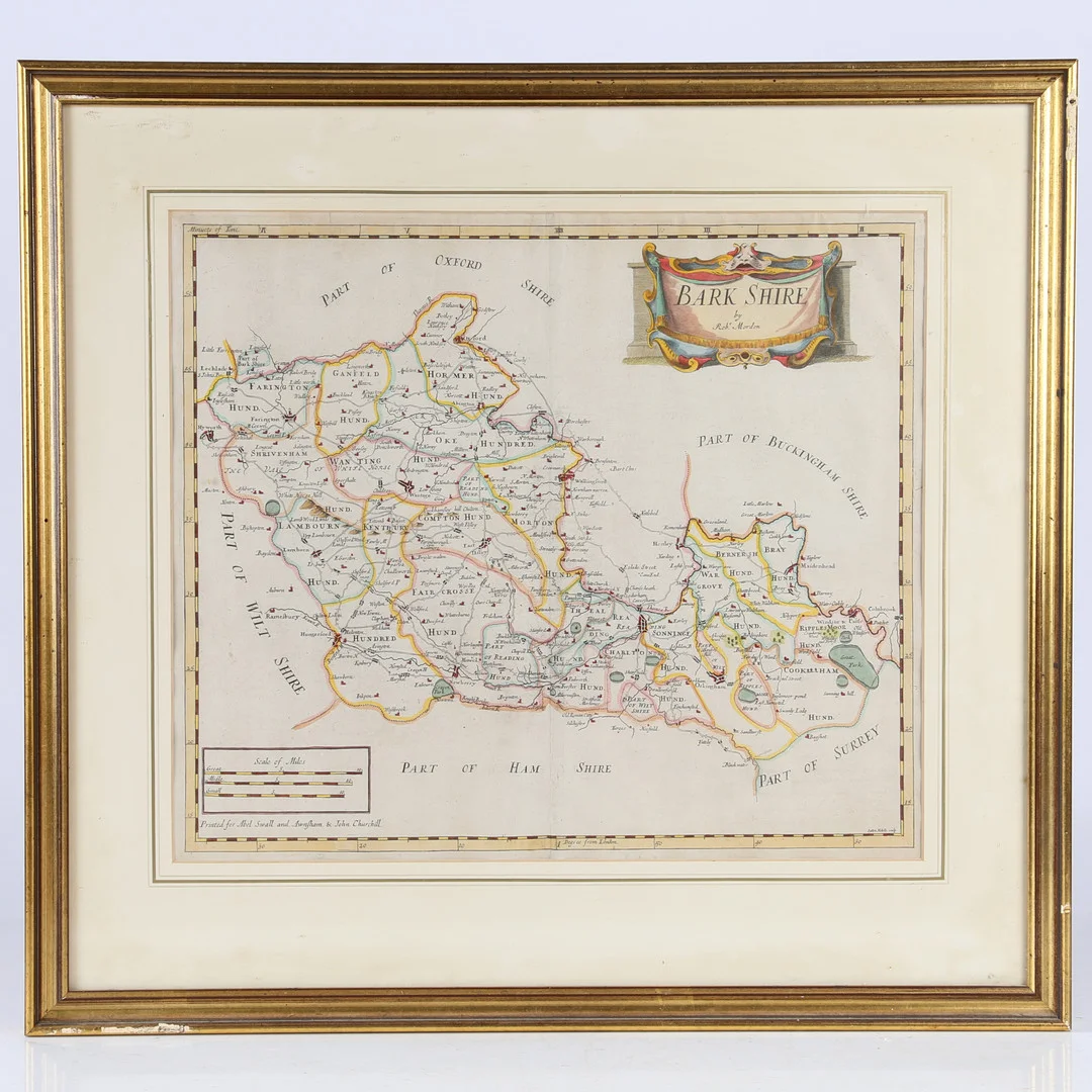 ROBERT MORDEN (C1650-1703) "BARKSHIRE". — Maps — Bishop & Miller