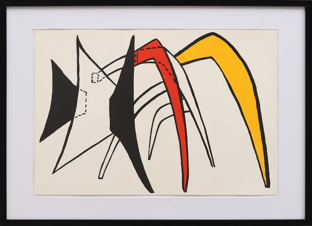 ALEXANDER CALDER. Originallitografi ur Derrière le Miroir nr 141 1963.