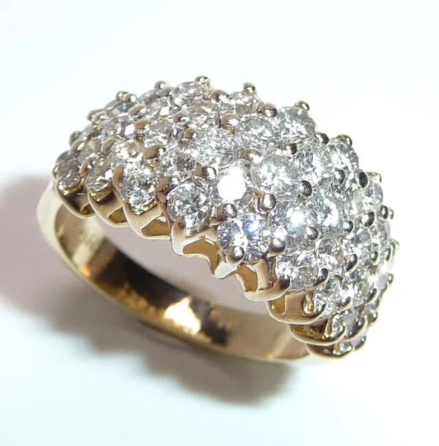 Brillant Ring 585 Gold, natürliche Diamanten.