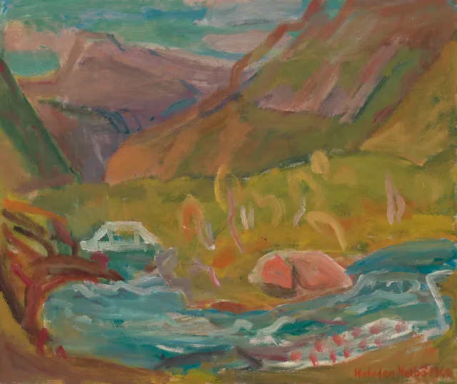 Holbø, Halvdan — "Haust ved Bøvra" 1960