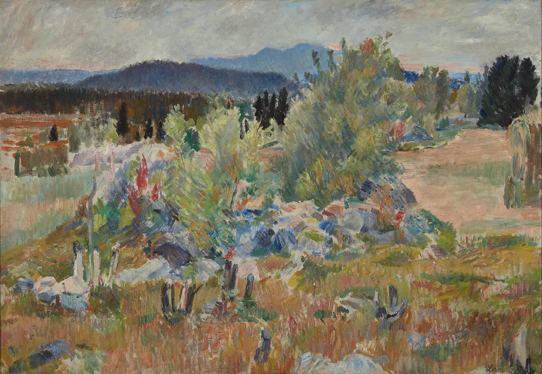Aurdal, Leon — "Graaveir" — Kunst/Maleri — Blomqvist