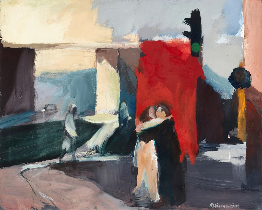 BERNDT WENNSTRÖM (född 1945), "Slussen - Avsked" - Stockholm, signerad, olja på duk. — Paintings — Crafoord Auktioner Stockholm